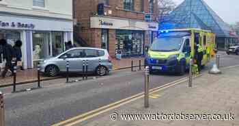 Male taken to hospital after collapse in town centre blocks Lower High Street