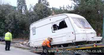 Abandoned caravans finally removed by authorities