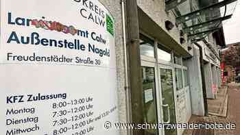 Sparideen   im Kreis Calw: Der Zulassungsstelle Nagold droht die Schließung