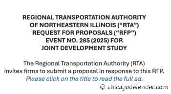 Regional Transportation Authority – RFP No. 285