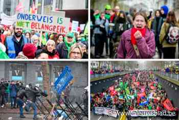 Onze reporter tussen de vreedzame massa en de kleine groep relschoppers op de nationale betoging: “We komen terug”
