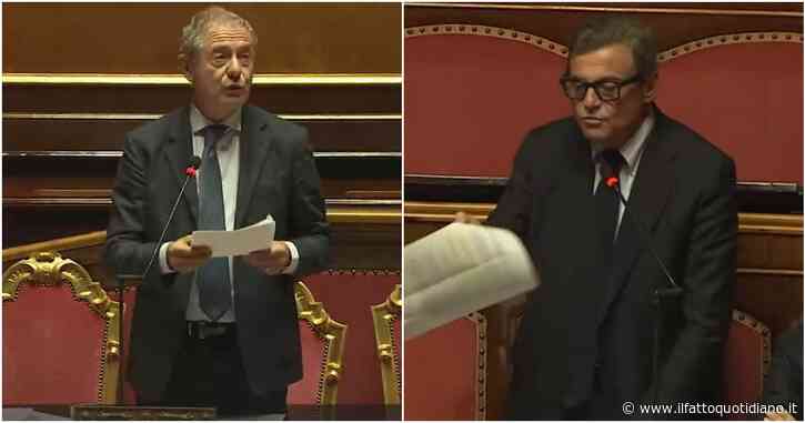 Scintille al Senato tra Urso e Calenda: “Sua abitudine mentire in Aula, ai cancelli viene respinto”. “Dice bugie ai lavoratori, si dimetta”