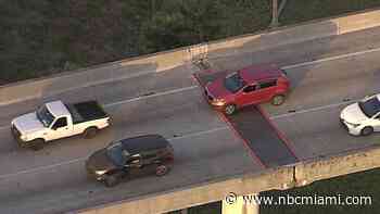 What's with the steel plates on the I-75 ramp from the Palmetto Expressway?