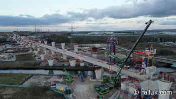 HS2 reveals first completed viaduct at Delta Junction