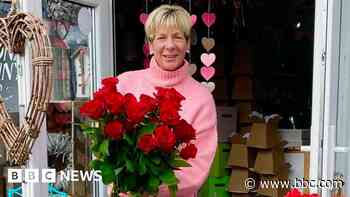 A thong in a bunch of roses for Valentine's day?