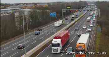 Live: M4 slip road shut after rush-hour crash near Bristol