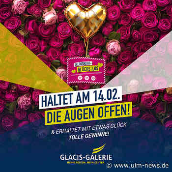 Grußkarten zum Valentinstag im Glacis-Center