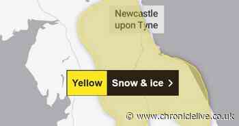Met Office issues weather warning for snow and ice as temperatures fall across North East