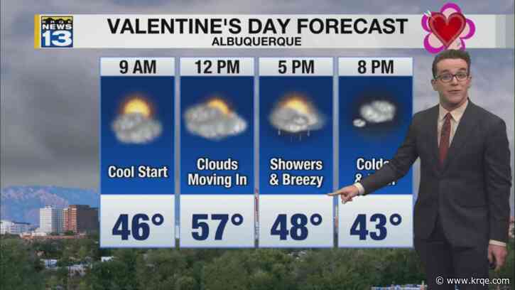 Snow, rain, & wind in New Mexico on Valentine’s Day