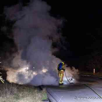 Motorfiets brandt volledig uit in IJmuiden