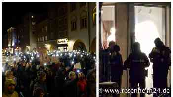 Nach Anschlag in München: Zwischenfall am Rande der Demo in Rosenheim – Mann mit Messern und Böllern