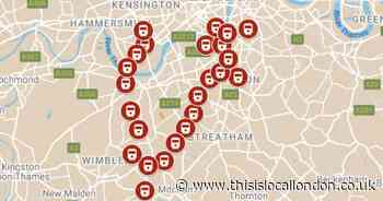 How much it costs to rent around every south west London tube station