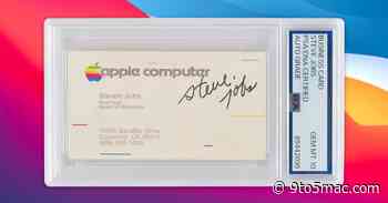 Rare business card signed by Steve Jobs goes up for auction