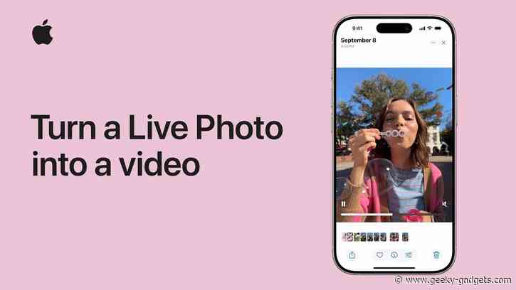 How to Make Videos from Live Photos (iPhone & iPad)