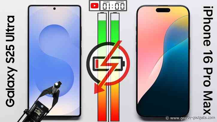 Can the Galaxy S25 Ultra Outlast the iPhone 16 Pro Max The Ultimate Battery Test