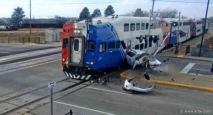 WATCH: Driver in Utah escapes car before train smashes into vehicle