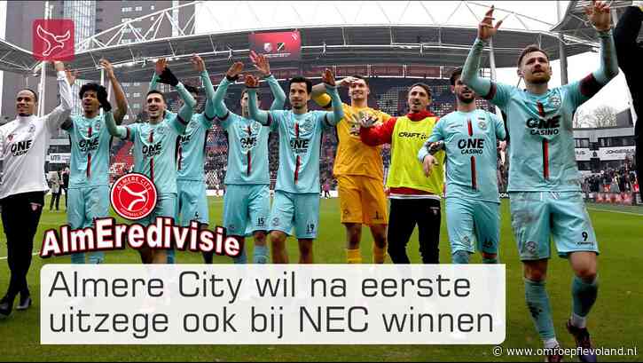 Almere - Almere City zonder verdediger Barbet tegen NEC 