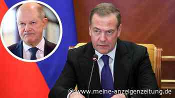 Putin-Vertrauter Medwedew poltert gegen Scholz: „Der beleidigte deutsche Mops“