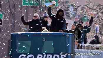 Philadelphia turns green on Valentine's Day to celebrate Super Bowl champion Eagles