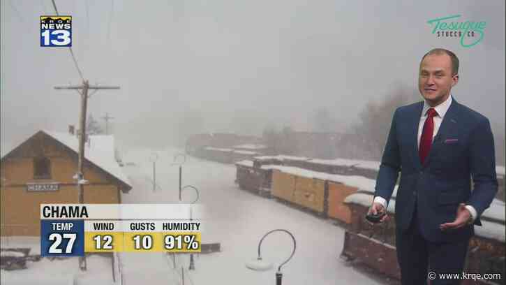 Winter storm moving out of New Mexico tonight