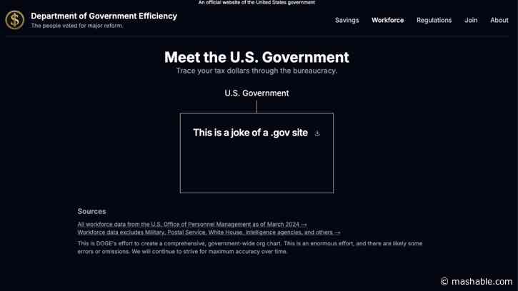 Elon Musks DOGE.gov website can apparently be edited by anyone