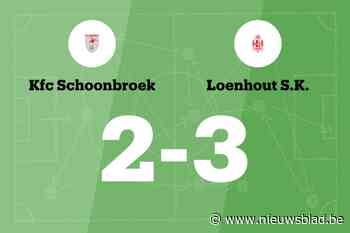 Loenhout B wint uit van Schoonbroek
