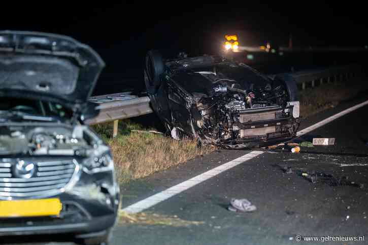 UPDATE: Jongeman (19) overleden en drie gewonden bij zwaar ongeval op snelweg