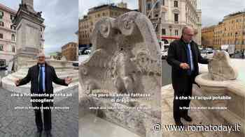 Gualtieri celebra sui social la nuova vita della fontana di piazza Santa Maria Maggiore