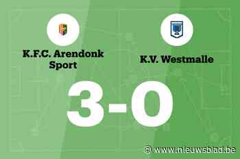 Arendonk te sterk voor Westmalle