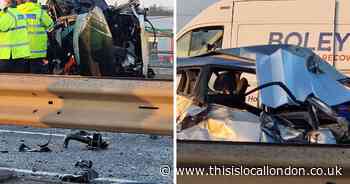 LIVE updates as two men die after multi-vehicle crash on A13 in Rainham