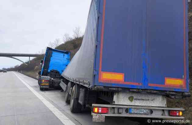 API-TH: Biertransport auf Abwegen: Betrunkener LKW-Fahrer verliert Kontrolle über sein Gespann.