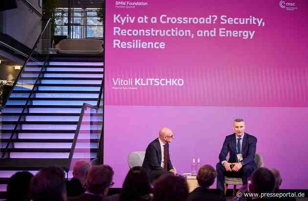 BMW Foundation Herbert Quandt entfaltet als offizieller Partner der Münchner Sicherheitskonferenz globale Strahlkraft mit hochkarätig besetzter Plattform für den Dialog zur globalen Energiesicherheit