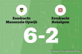 Mazenzele Opwijk C verslaat Hekelgem na hattrick Bruyninckx