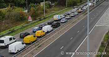 Gridlock on M4 near Bristol after crash