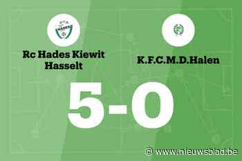 Hades B verslaat Halen na hattrick Van De Paer