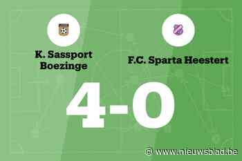 Sassport Boezinge te sterk voor Sparta Heestert