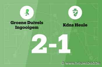 GD Ingooigem maakt het verschil in de tweede helft tegen KdNS Heule