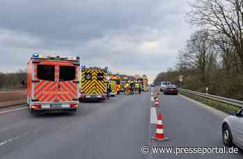 FW Dinslaken: Verkehrsunfall mit mehreren PKW auf der A3