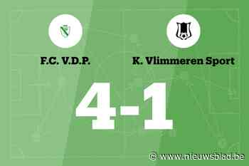 Geen verbetering voor Vlimmeren na verlies tegen F.C. V.D.P.