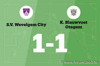 Ook Blauwvoet Otegem houdt SV Wevelgem City B van zege af