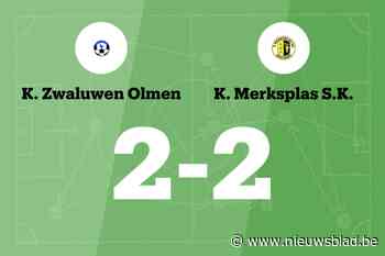 Olmen speelt thuis gelijk tegen Merksplas