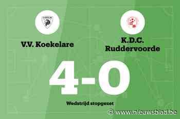 Match tussen VV Koekelare B en Daring Ruddervoorde B stopgezet