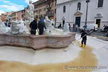 De la boue dans les fontaines de Piazza Navona et Piazza Farnese à Rome: la municipalité surveille la situation