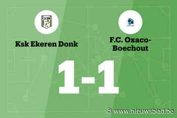Ekeren Donk B beëindigt de zegereeks van FC Oxaco-Boechout