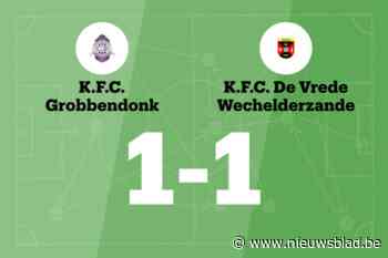Grobbendonk en Wechelderzande eindigt op 1-1