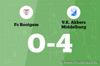 Geen verbetering voor FC Rooigem na verlies tegen VK Akkers Middelburg