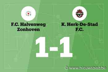 HW Zonhoven speelt thuis gelijk tegen Herk FC B