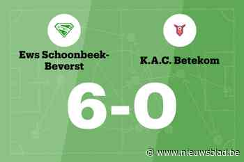 EWS Schoonbeek-Beverst zet ongeslagen reeks voort