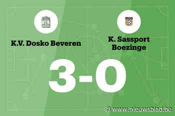Sassport Boezinge B dieper in de problemen na verlies tegen Dosko Beveren