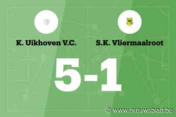 Santelia maakt twee goals voor Uikhoven in wedstrijd tegen Vliermaalroot